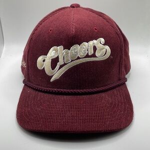 Vintage Cheers Corduroy burgundySnapback Classic Logo Casual Streetwear Tv show